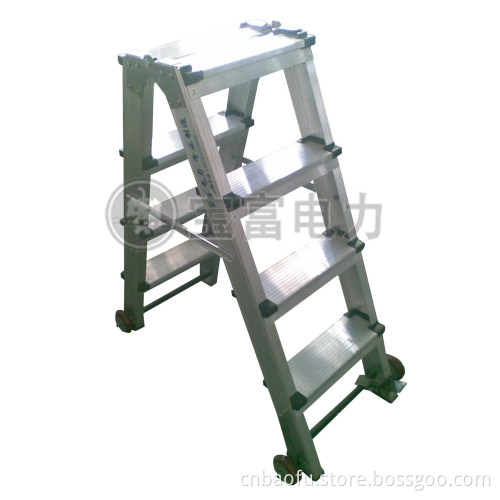 (375LBS) Aluminum Alloy Portable and 4-Step Ladder